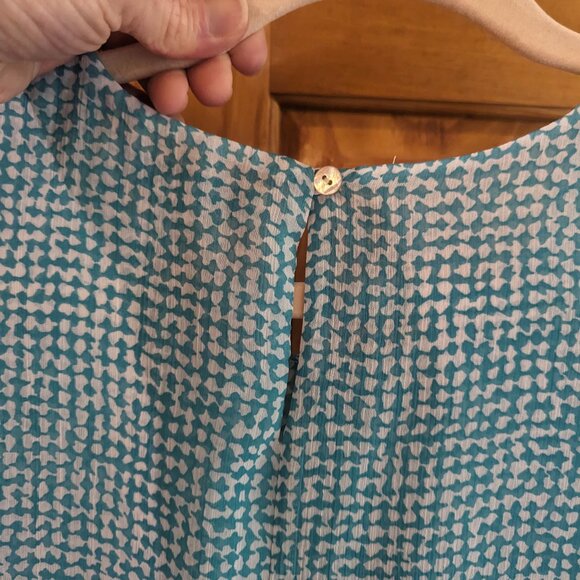 Fever, Size Small, Sky Blue and White Tunic - Picture 6 of 12